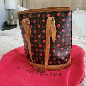 AUTHENTIC 2005 Louis Vuitton Cherry Monogram Bucket Bag 🍒